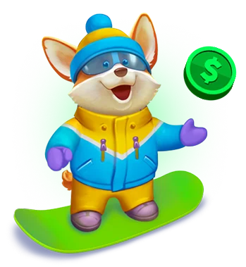 corgi snow character