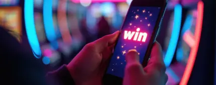 A person holding a smartphone displaying a glowing 